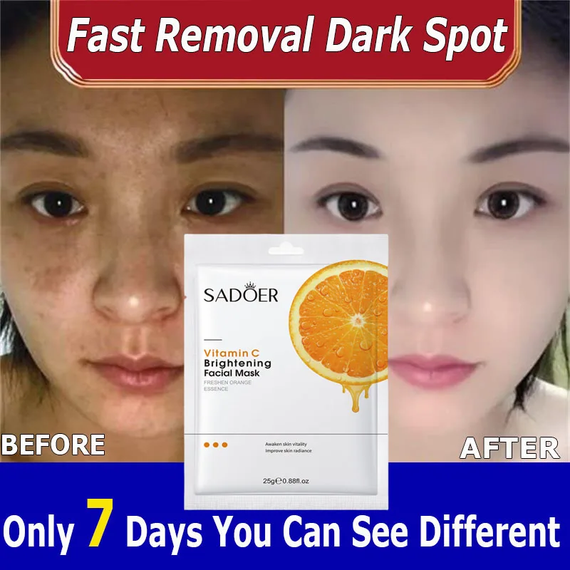 

High Quality Whole Face VitaminC Facial Masks Ensuring Excellent Moisturizing Anti-aging Whitening Results Facial Skin Care