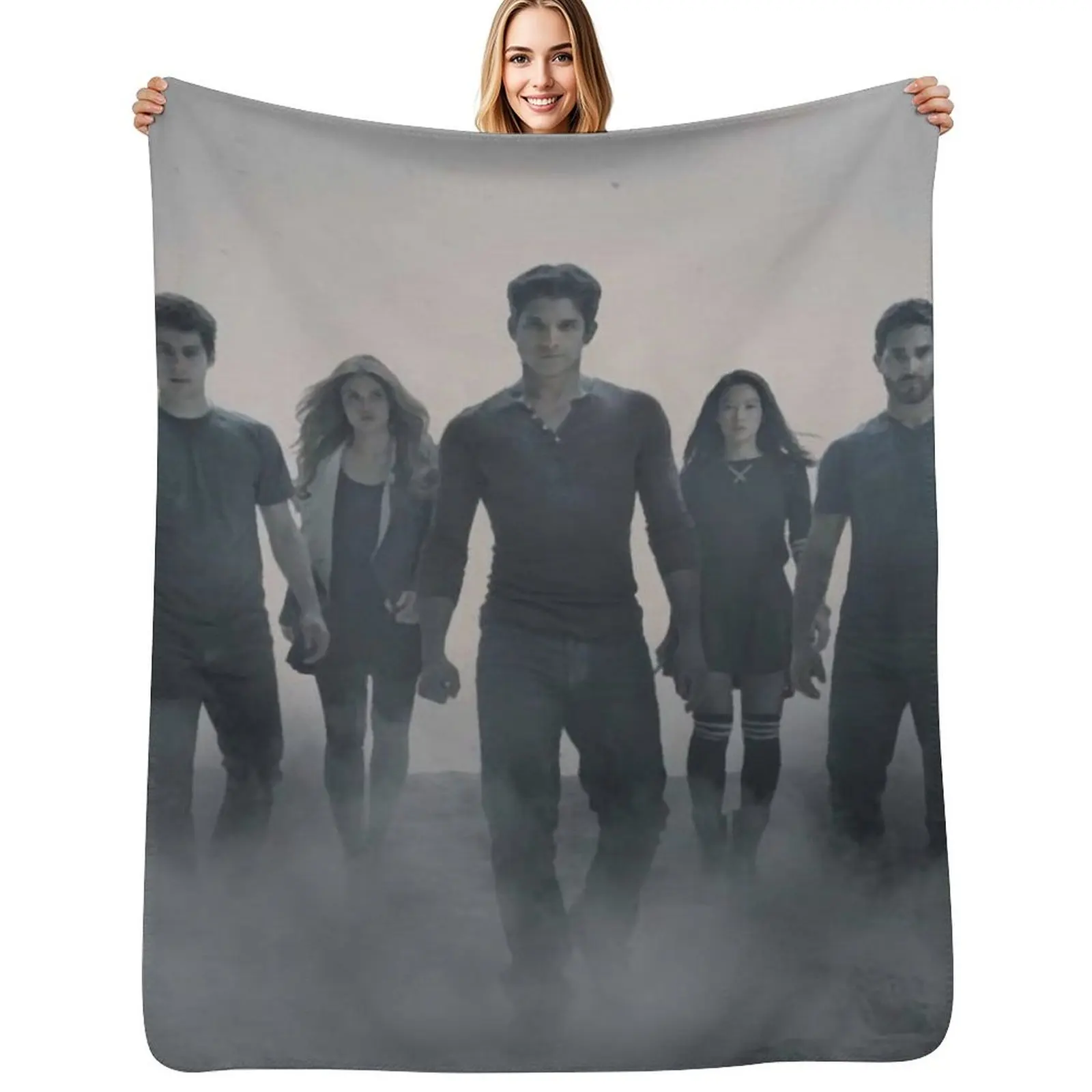 Teen Wolf Cast Throw Blanket Quilt Decorative Beds Heavy blankets and throws Giant Sofa halloween Blankets