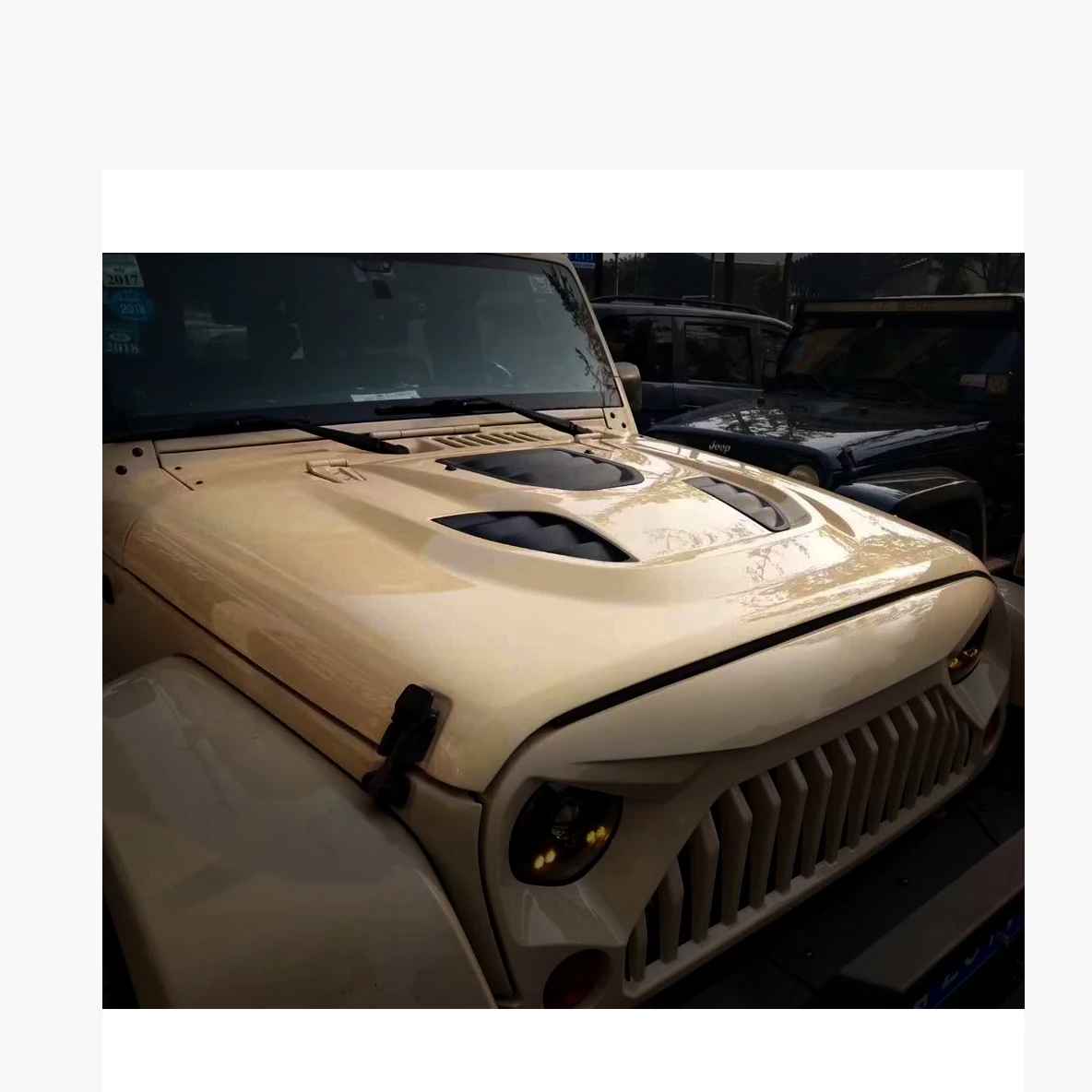 

New 10th Anniversary Hot Sale Off-road Black Hood Body Kits for Wrangler JK 2007+ 4*4 Auto Accessories