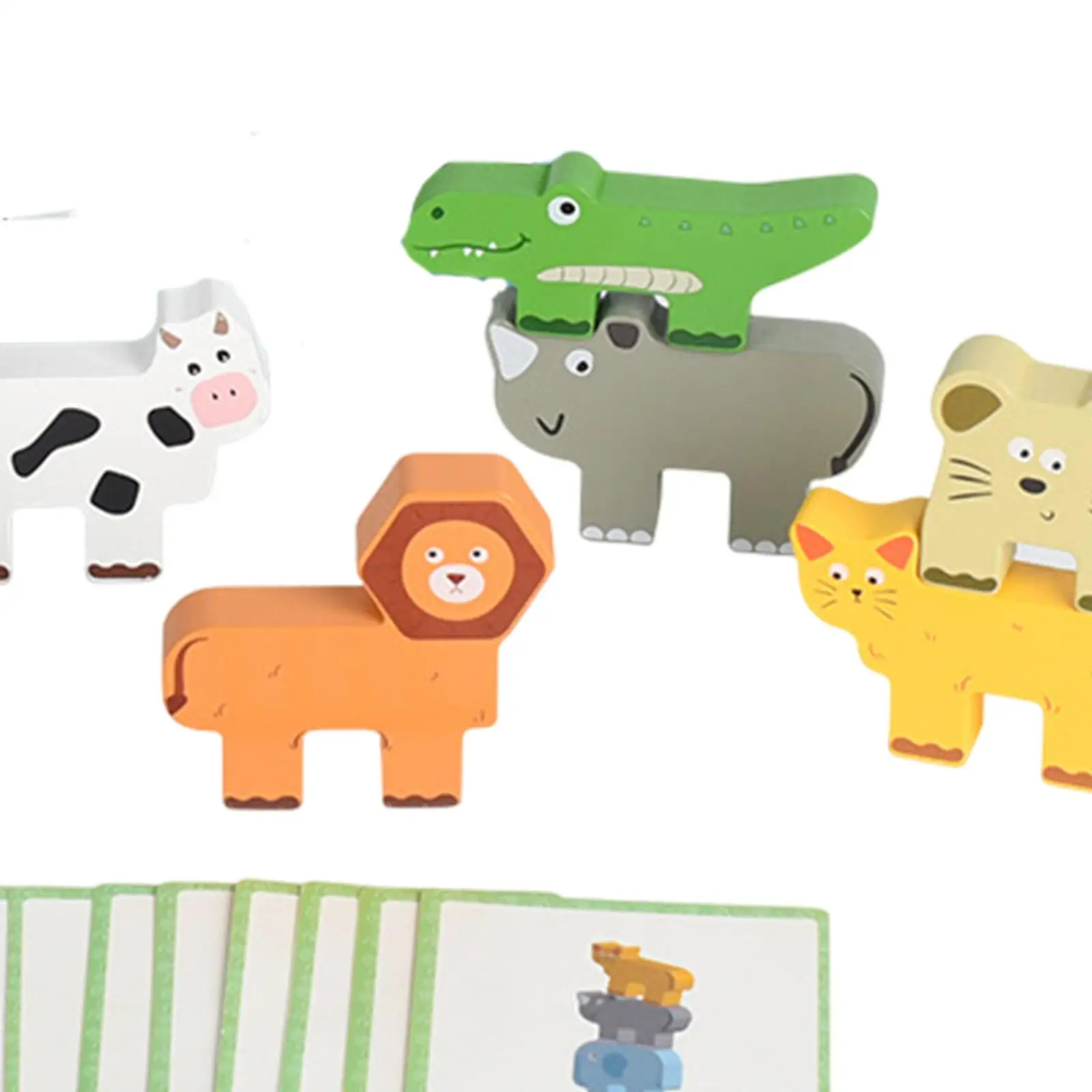 Brinquedos de empilhamento de madeira Brinquedo educacional de equilíbrio de atividade de equilíbrio