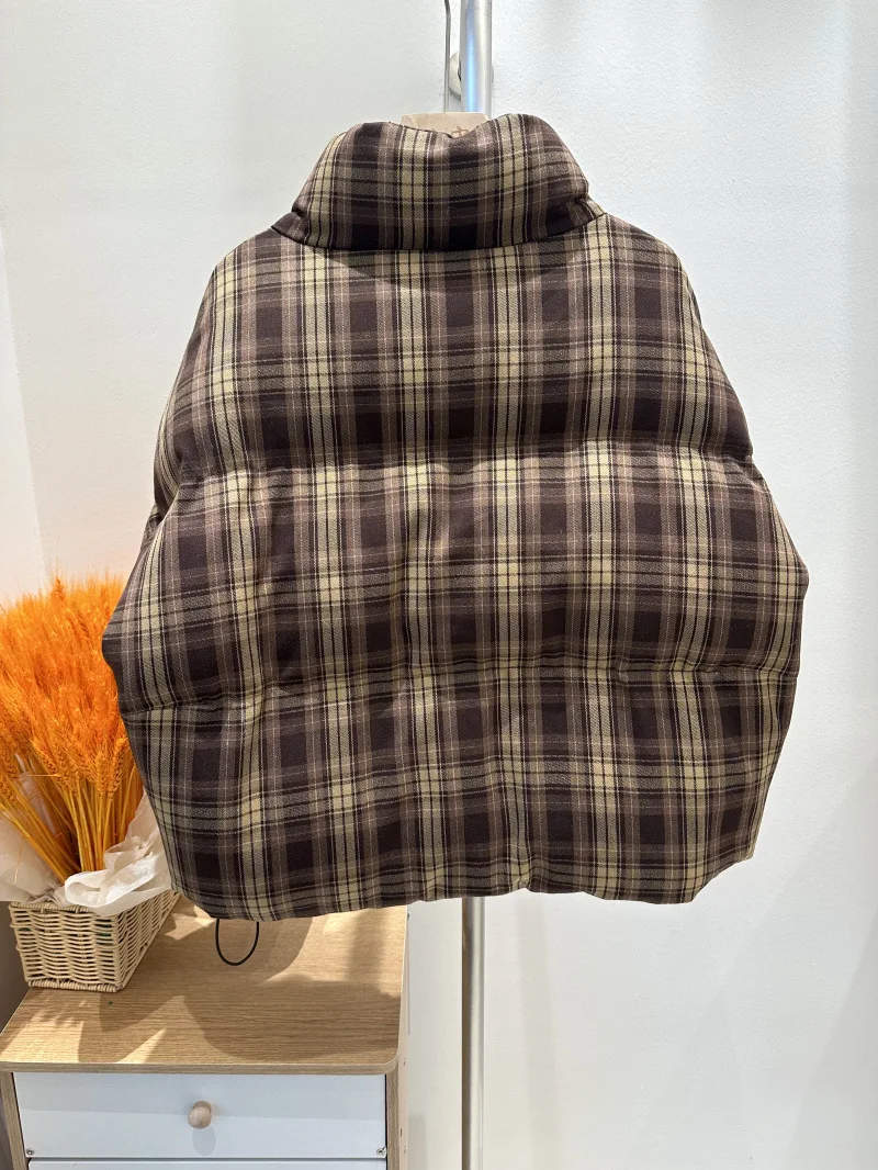 الشتاء نفخة شبكة الوقوف طوق أسفل سترة المرأة الأبيض بطة أسفل سستة باركر قصيرة أبلى الإناث سميكة الدافئة الرباط سترة #2