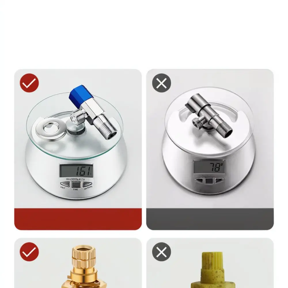 Heavy Duty Brass Angle Stop Valve Fast Opening Water Flow Control For Bathroom Kitchen Sink Toilet Plumbing Fittings