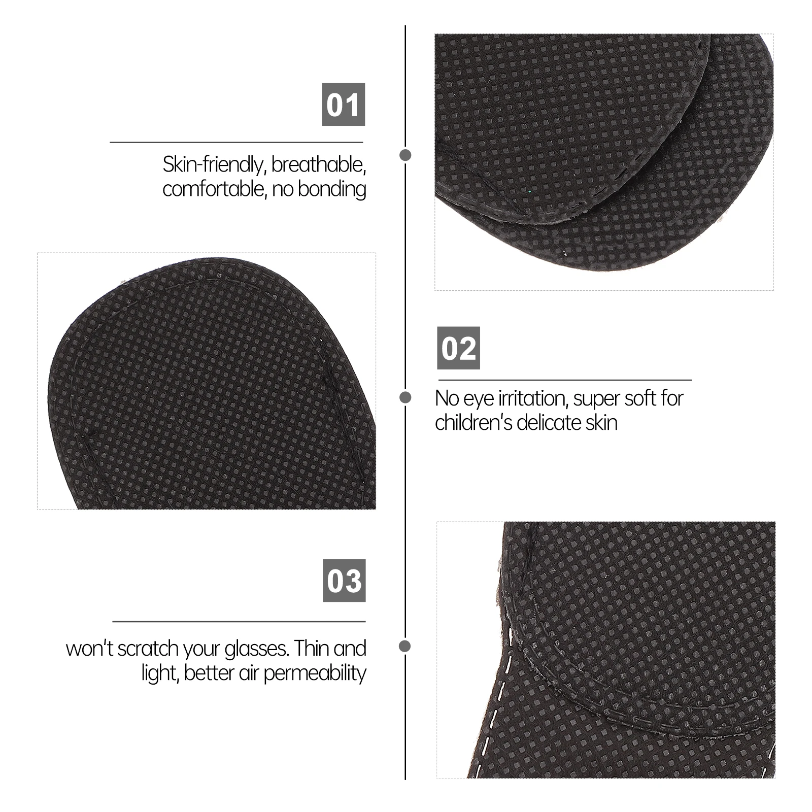 

18pcs Single Eye Covers Amblyopia Eye Patches Corrected Visual Masks Strabismus Non Woven Cloth Comfortable Degradable