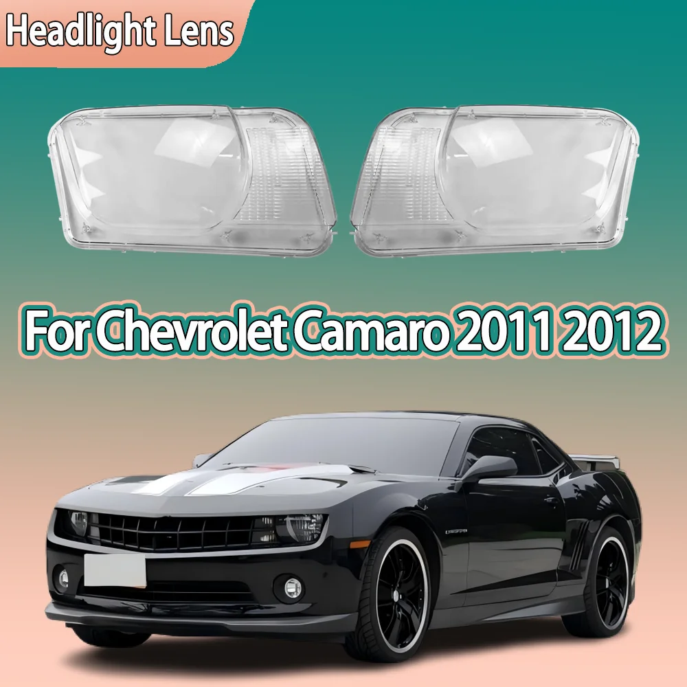 

Car Front Headlight Cover Transparent Lampshade Plexiglass Replace Original Lens Shell For Chevrolet Camaro 2011 2012