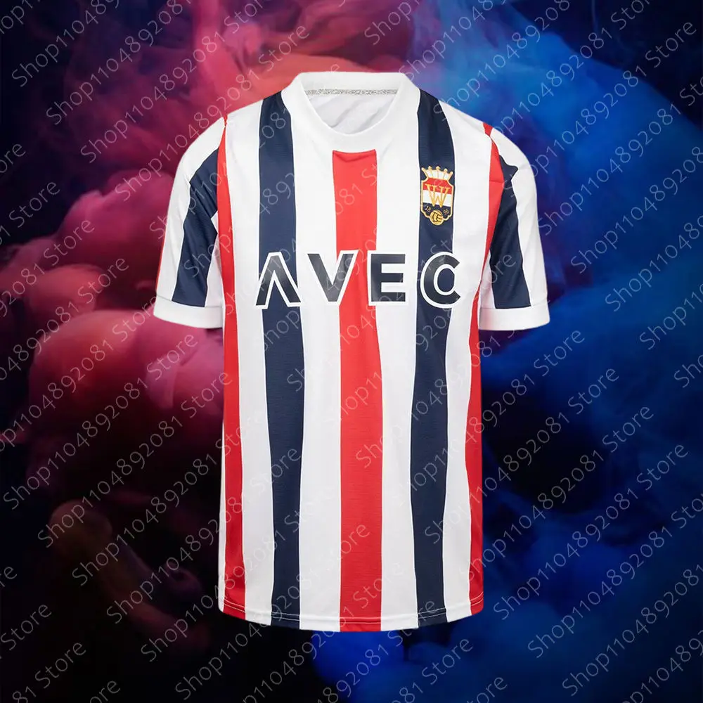

Training Football Jersey Willem II Home/Away Adult Kids Summer Oversized T Shirt Soccer Short Sleeve Tops Fashion Men's Clothes