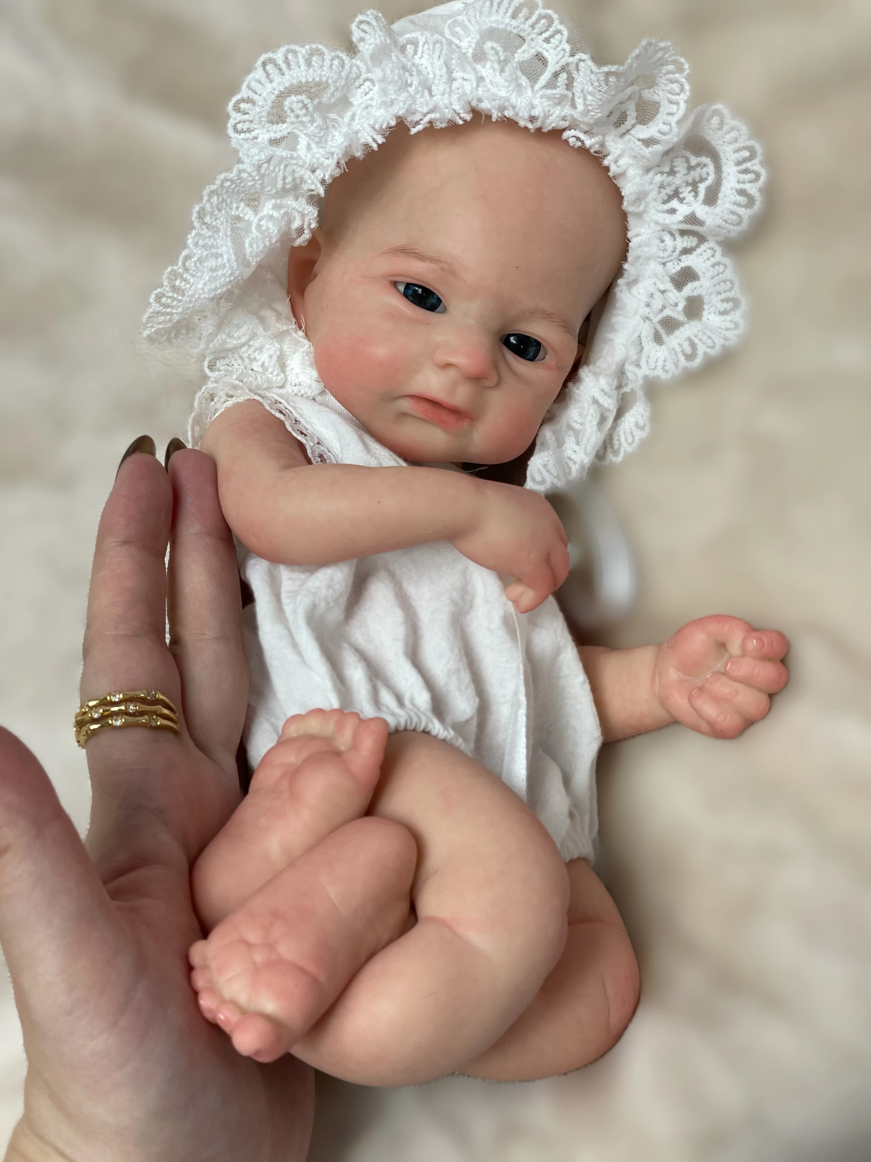 13Inch Vivienne & Elijha Alle Siliconen Herboren Pop Geverfd/Ongeverfd Full Body Siliconen Pasgeboren Baby Poppen Reborn Corpo De Siliconen