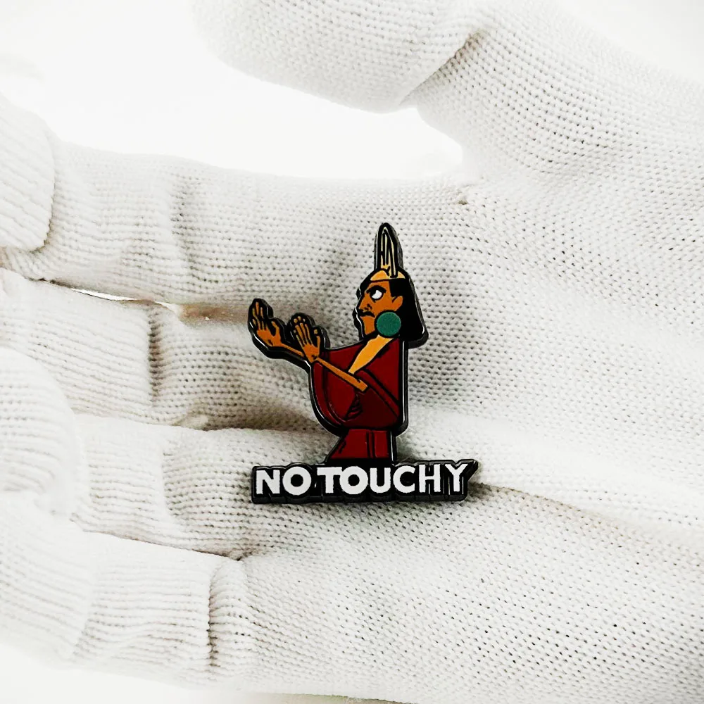 No Touchy Enamel Pin Fantasy Adventure Animated Movie Character Peripheral Badge Novelty Fun Gift