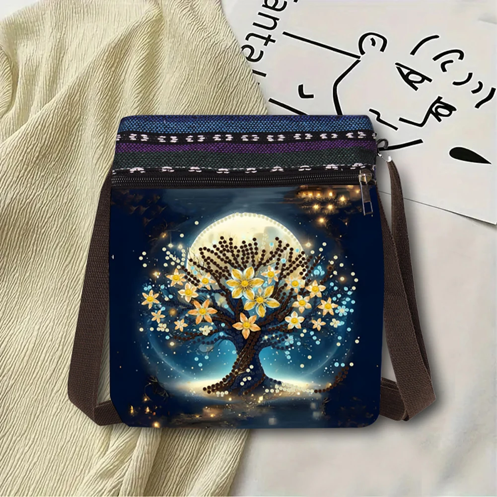 

Bucket Calf Diamond Painting Shopping Bag Diamond Art Shoulder Bag Diamond Painting Crossbody Bag Diamond Sling Bag for Shopping