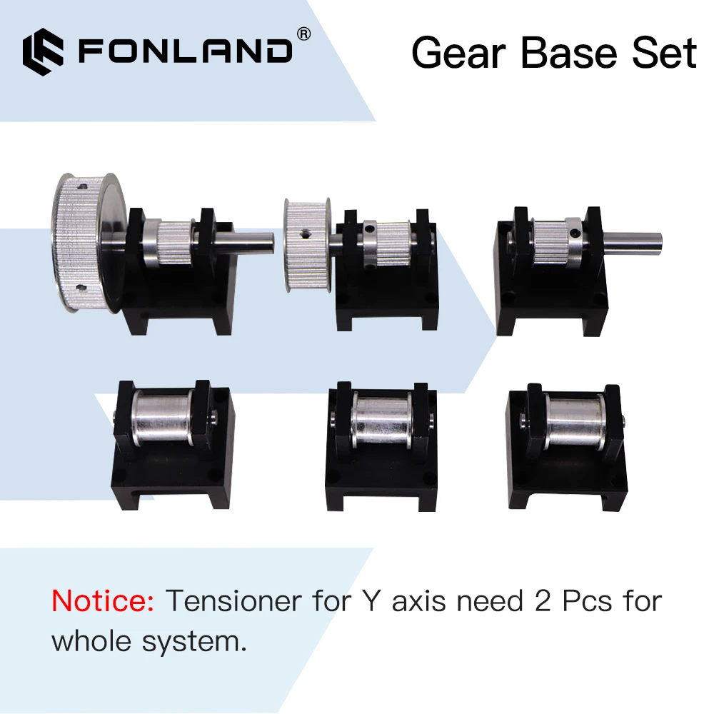 Fonland Gear Base Set Machine Mechanical Replacement for Co2 3020 4060 Laser Cutting Engraving Machine