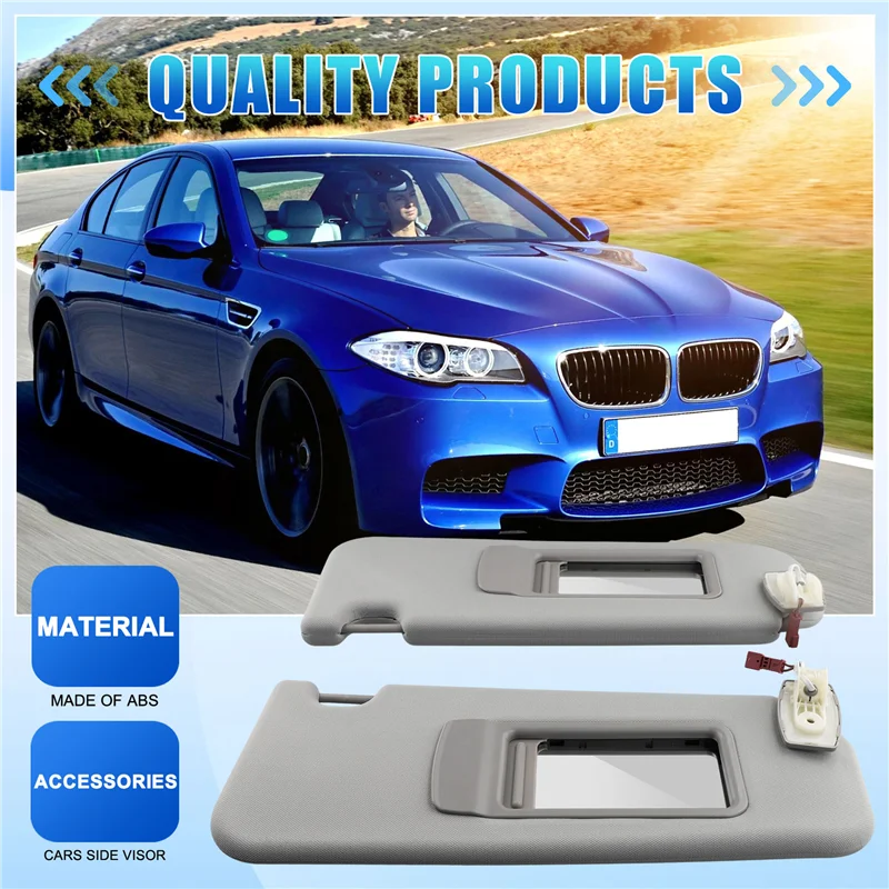 

1 пара автомобильных солнцезащитных козырьков для BMW 5 серии F10 F11 F18 2011-2015 51167248855 51167248856-X67A