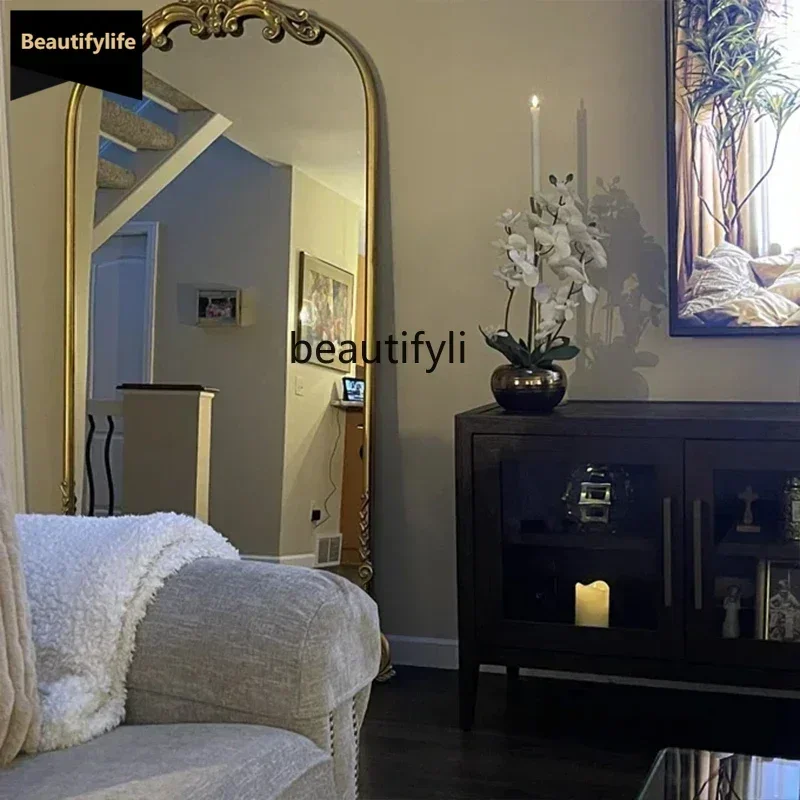 Hot sales Bedroom fitting full-length mirror household floor-to-ceiling wall-mounted high definition full-length mirror