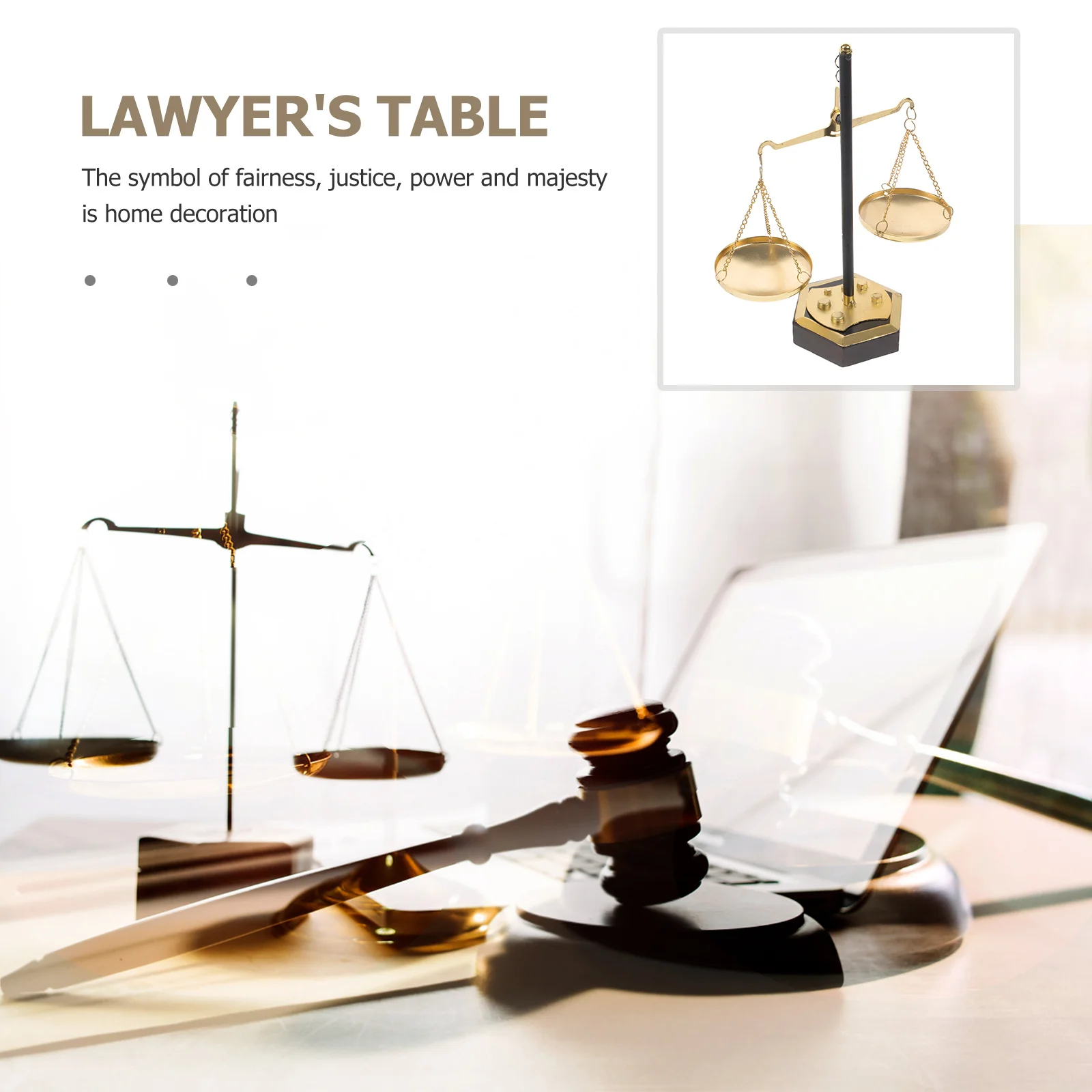 

Balance Scale Table Decoration Metal Libra Theme Desktop Ornament for Living Room Study Room Decorative Piece Table Decor