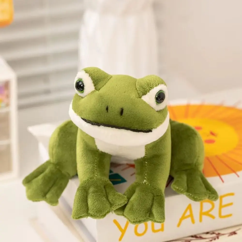 

Cartoon Anime Green Frog Plush Toy PP Cotton Soft Mini Frog Plush Doll 12cm Funny Cartoon Frog Stuffed Toy Children Gift