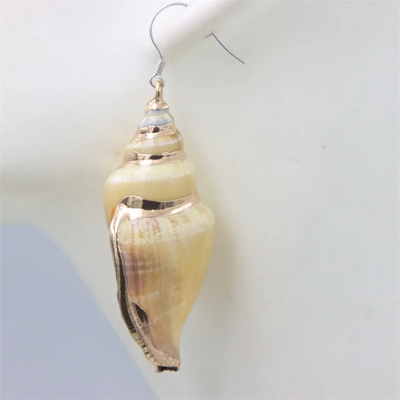 263RM ZFSILVER 925 Silver Hook Fashion Trendy Design Retro Sea Snail Shell Earrings Women Charms Party Accessories Jewelry Gifts