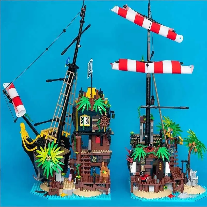 2545PCS Building Blocks Bricks Kid Birthday Christmas Gifts Compatible 21322 Pirates of Barracuda Bay