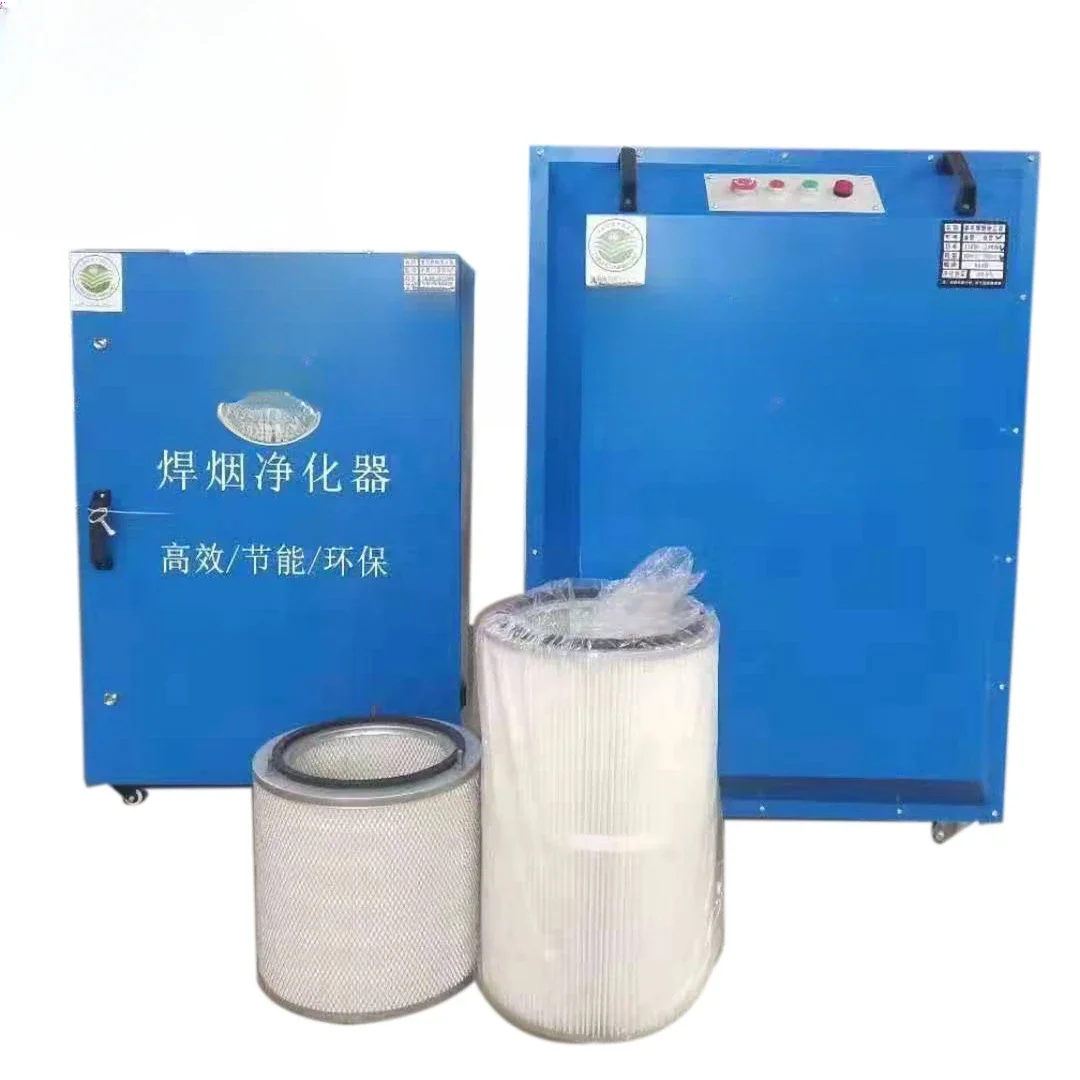 Industrial dust collector with smoke filter tube