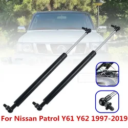 2Pcs 41cm Car Bonnet Hood Lift Supports Shock Gas Struts Bars Replacement for Nissan Patrol Y61 GU GR Ute Wagon Damper 1997-2019