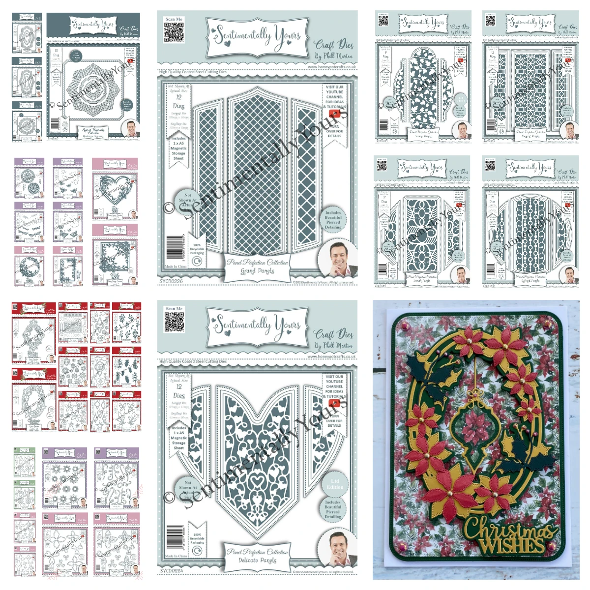 

2025 New Panel A5 Die Set Festive Christmas Nordic Snowflakes Fir Holly Sprigs Cut Dies DIY Scrapbooking Greeting Card Embossing