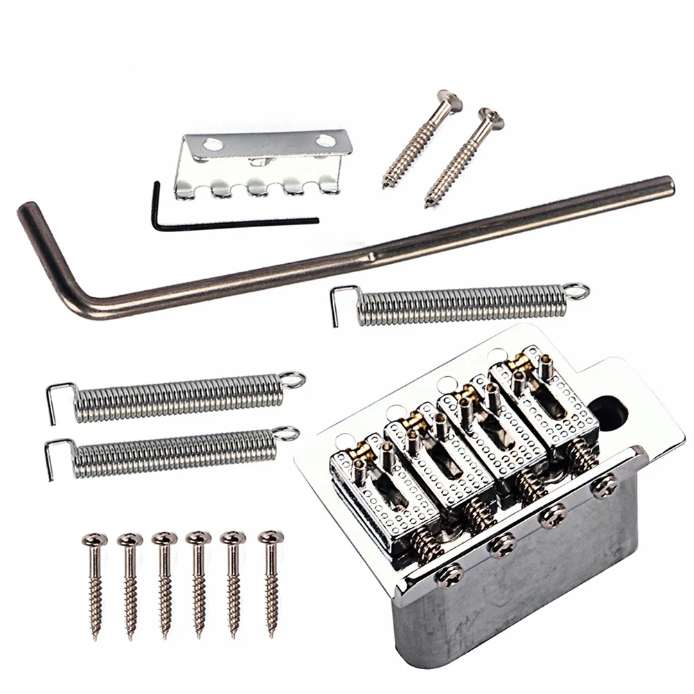 4 String Special Tremolo System Strain Plate Bridge Musical Instrument Replacement Guitar Bass Saddle