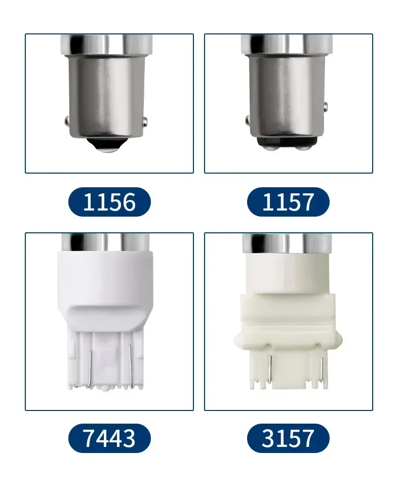 3 Colors 1156 1157 5730 5630 33SMD LED Bulb P21W BAU15S P21/5W 7440 W21W W21/5W 7443 12V for Turn Signal Light Reverse Lamp