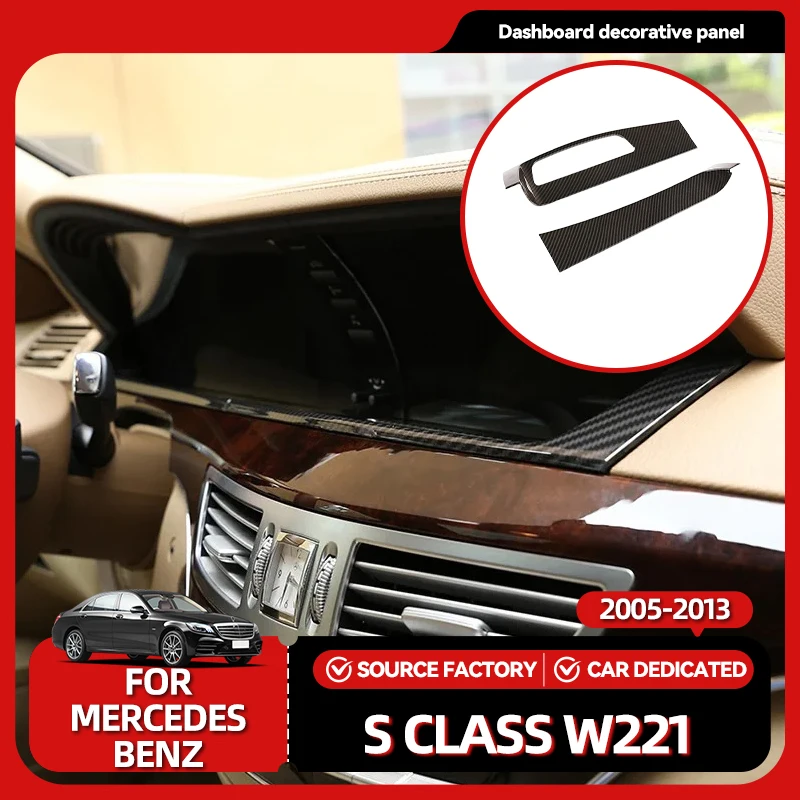 

Интерьерные молдинги ABS, приборная панель центральной консоли автомобиля под декоративной панелью, наклейки для Mercedes Benz S Class w221 2005-