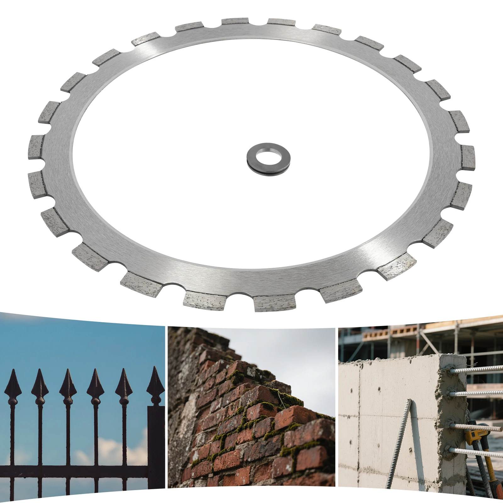 

24-зубчатое кольцевое пильное полотно, 16-дюймовое кольцевое пильное полотно, легкое и прочное алмазное кольцевое пильное полотно с приводным колесом