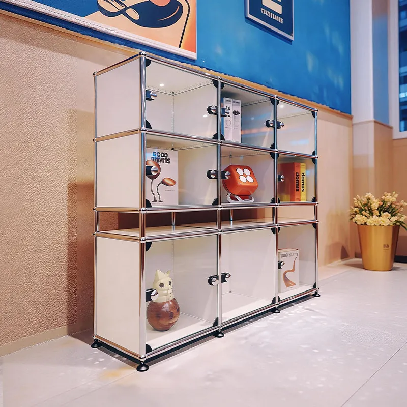 Glass Display Cabinet Multi-grid Display Cabinet Storage Cabinet Storage Cabinet