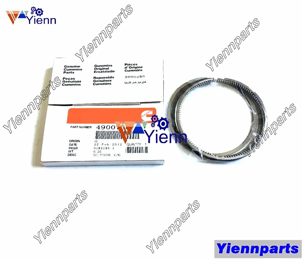 

For Cummins A2300 Piston Ring Set 4900738 STD Size 88mm For Daewoo D20SC-5 Forklift Diesel Engine Spare Parts