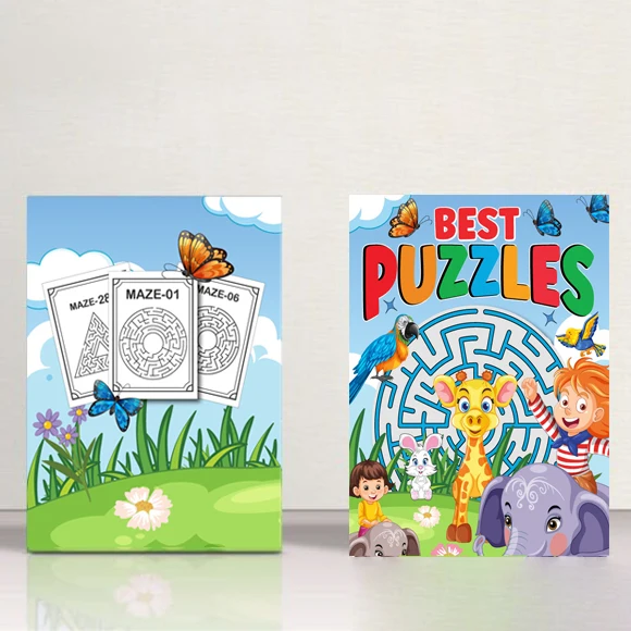 كتاب تلوين لغز البحث المتاهة للبالغين للتدريب المركز، لعبة تركز على تطوير العقل، كتاب تلوين ألغاز تحدي