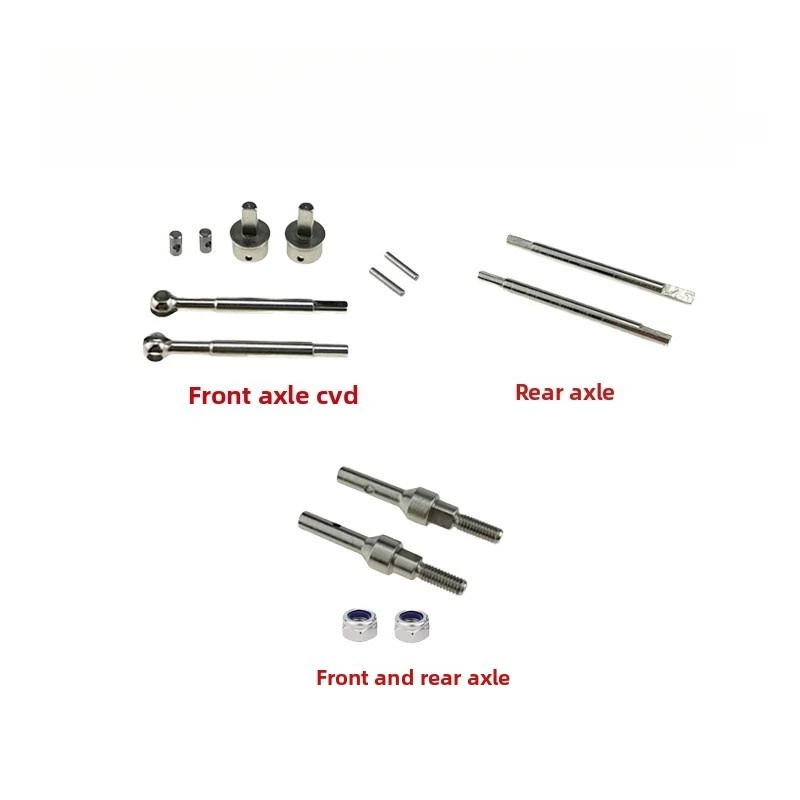 Front Axle CVD Rear Axle Wheel Axle Strengthen and Harden for Hyper GO MJX 1/18 H18P RC Car Metal Upgrade OP Accessories Parts