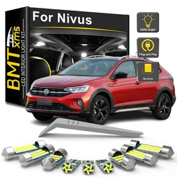 BMTxms 10Pcs Car LED Accessories For Volkswagen VW Nivus 2020 2021 2022 2023 Canbus Interior Reading Trunk Glove Box Light