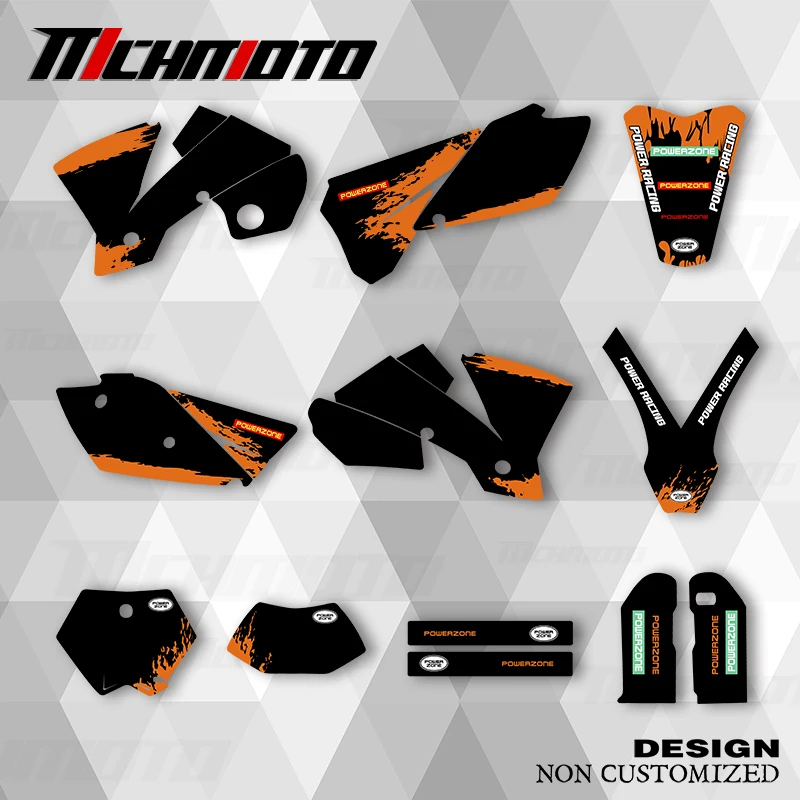 

MCHMFG New Style Graphics Decals Stickers Kit For KTM SXF 2003 2004 EXC 2004