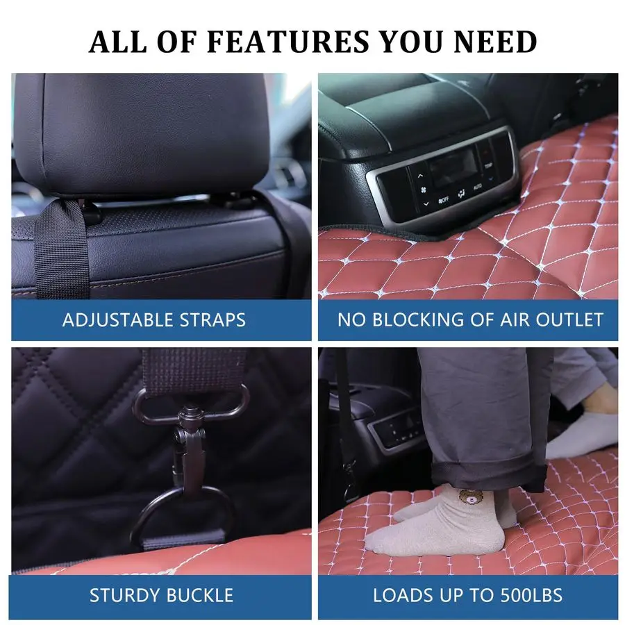 مرتبة سرير المقعد الخلفي للشاحنة، سرير سيارة محمول للشاحنات الكبيرة، سرير سفر قابل للطي مزدوج الجوانب F150 شاحنات ذاكرة الوصول العشوائي تويوتا نيسان