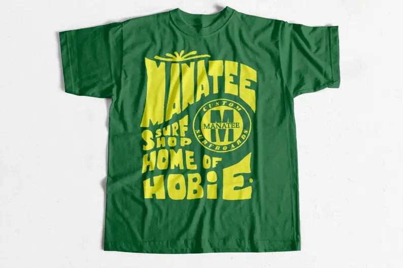 

Vintage Surf Manatee Shop Belmar NJ 1966 T Shirt retro surfing shirts Contest 1960s 60s Jersey Shore
