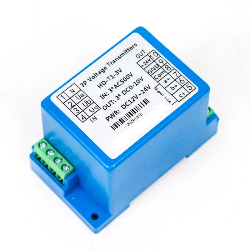 Imagem -05 - Transmissor de Tensão Trifásico Transdutor de Tensão Sensor ca 500v