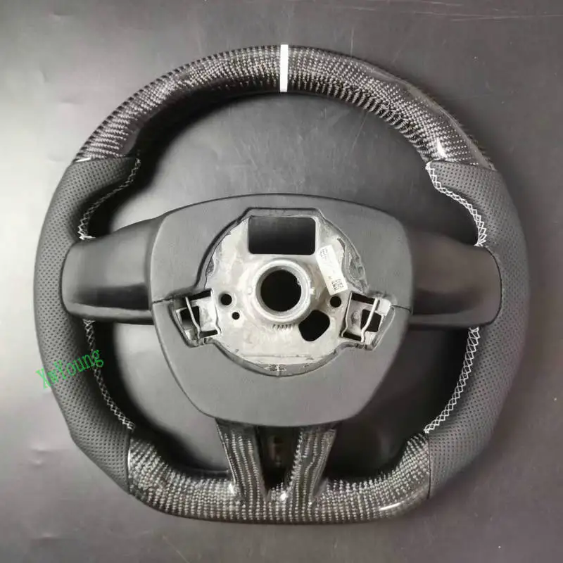 For VW Volkswagen Seat Leon MK1 (No Paddle Shifters) Customized 100% Real Carbon Fiber Car Steering Wheel