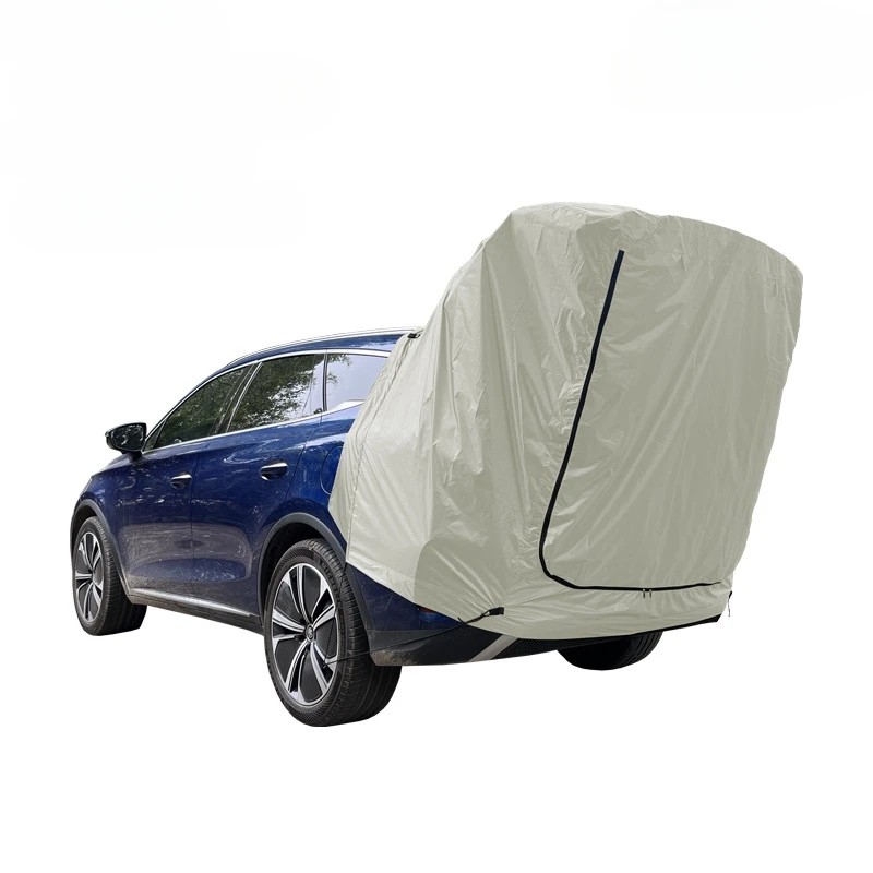 Imagem -06 - Multifunction Car Tail Tent Extensão do Telhado Pára-sol Proteção contra Chuva Auto-condução Anti-mosquito Suv ao ar Livre Mpv sem Pólos