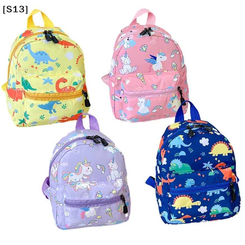 Children's Cartoon Dinosaur Backpacks For Teenager Cute Kindergarten Schoolbag Waterproof Book Bag Boys Girls Animal Bag[Q]Q@