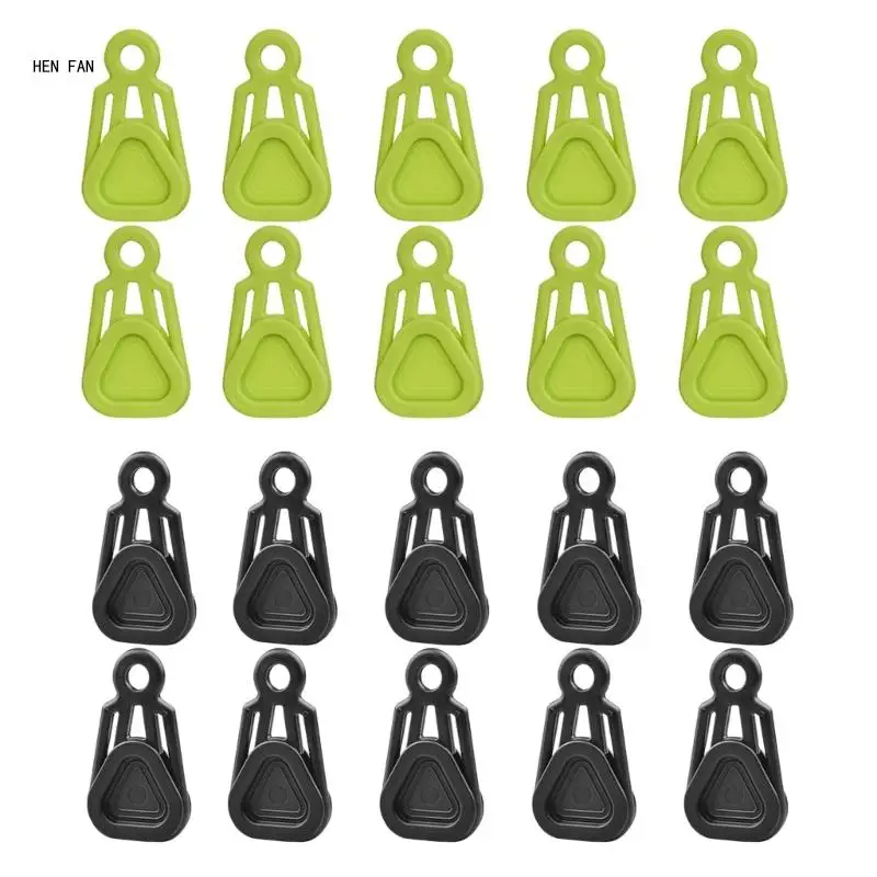 

10Pcs Movable Clip for Outdoor Camp Awnings, Lock Grip Tarp Grabbers Tarp Clip Camping Tent Tarp Grabbers Tarp Clip M89D