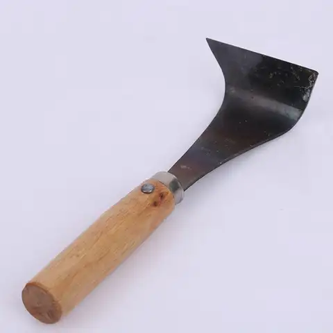 내구성 스크레이퍼 망간 강철 면도 도구 나무 손잡이 껍질 스크레이퍼 목공을위한 나무 손잡이 스크레이퍼