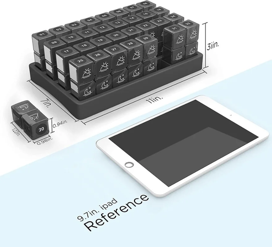 32 siatka 31 dni opakowanie przenośne plastikowe pudełko na pigułki 7 dni zestaw podróżny