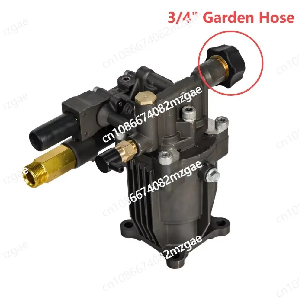 1/2'' 3/4'' 9LPM 190Bar High Pressure Cleaning Pump Domestic Car Washing Machine Plunger Pump Anodic Oxidation