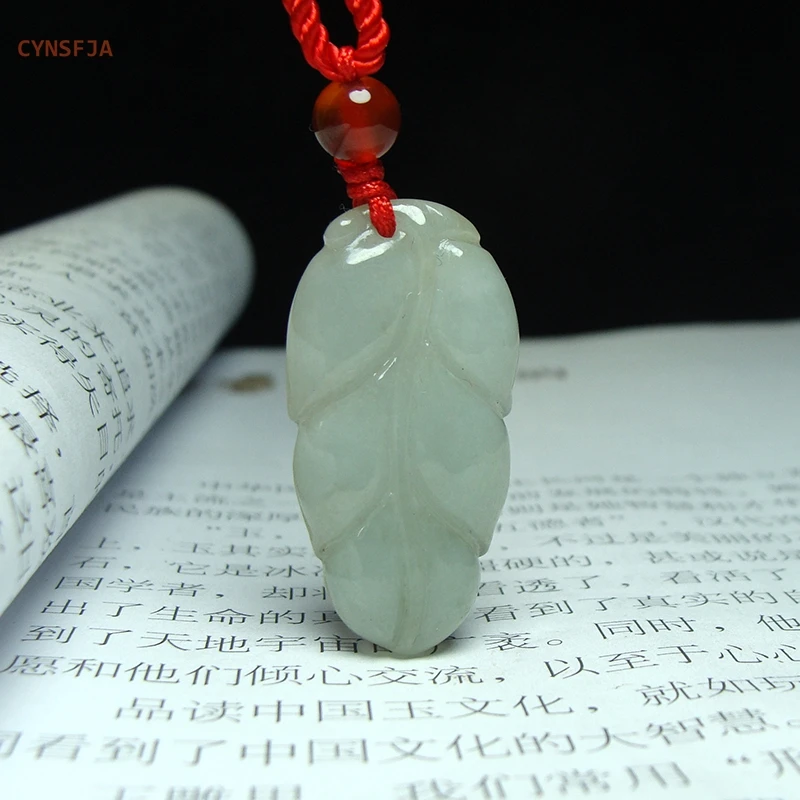 

CYNSFJA New Real Certified Natural A Grade Burmese Jadeite Amulets Career Jade Pendant Green High Quality Hand Carved Bless Gift