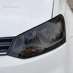 For VW POLO 2012-2016 Car Headlight Protective Film Front lamp Front light Vinyl Restoration Transparent Black TPU Sticker
