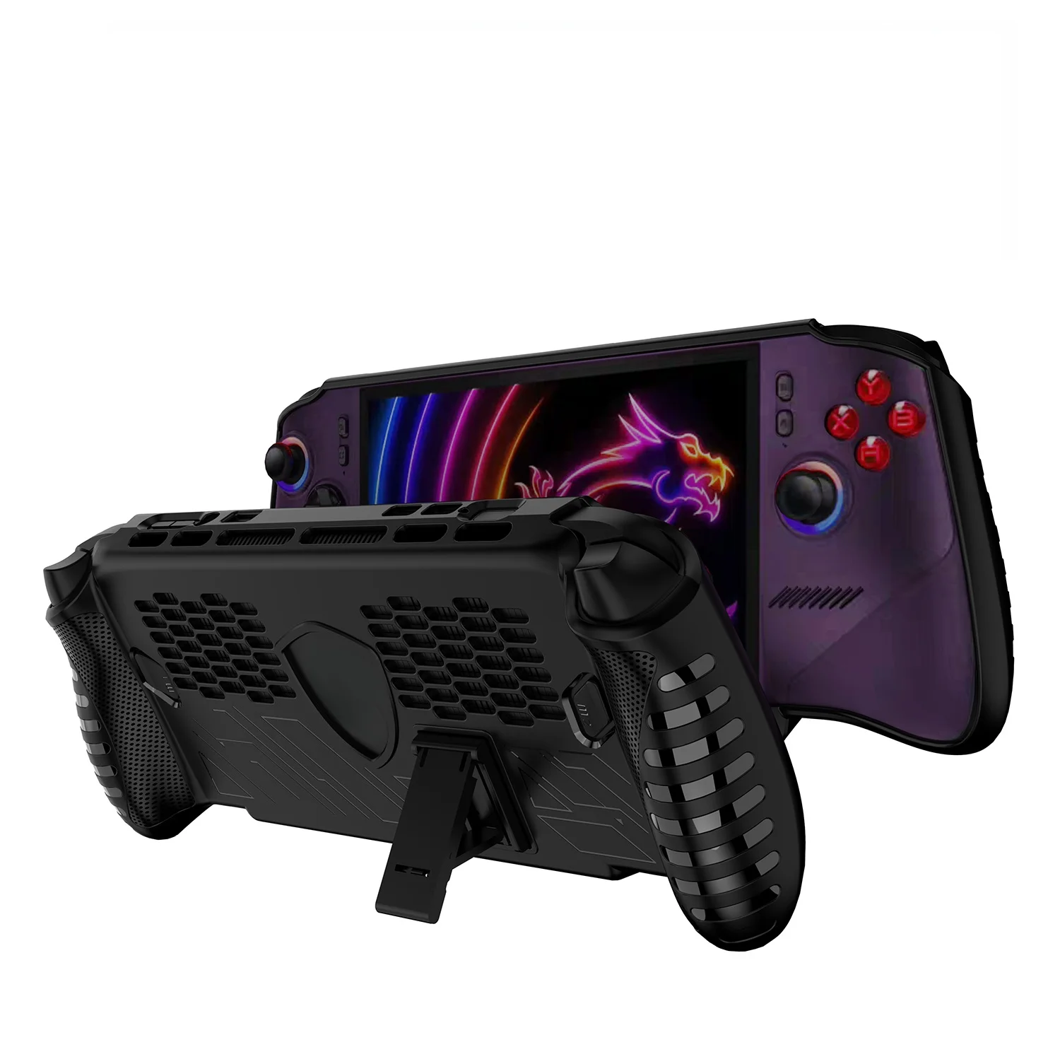 Protective Case for MSI CLAW 8 EX AI+ Game Console,with Stand Function, Soft Flexible TPU Cover Sleeve Anti-Scratch Bumper Cover