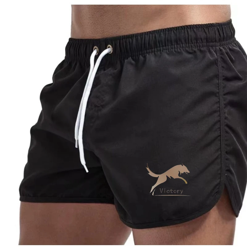 Viotory Men'S Quick-Dry Beach Shorts Lightweight Elastic Waist Drawstring Comfortable Swimming Trunks For Men
