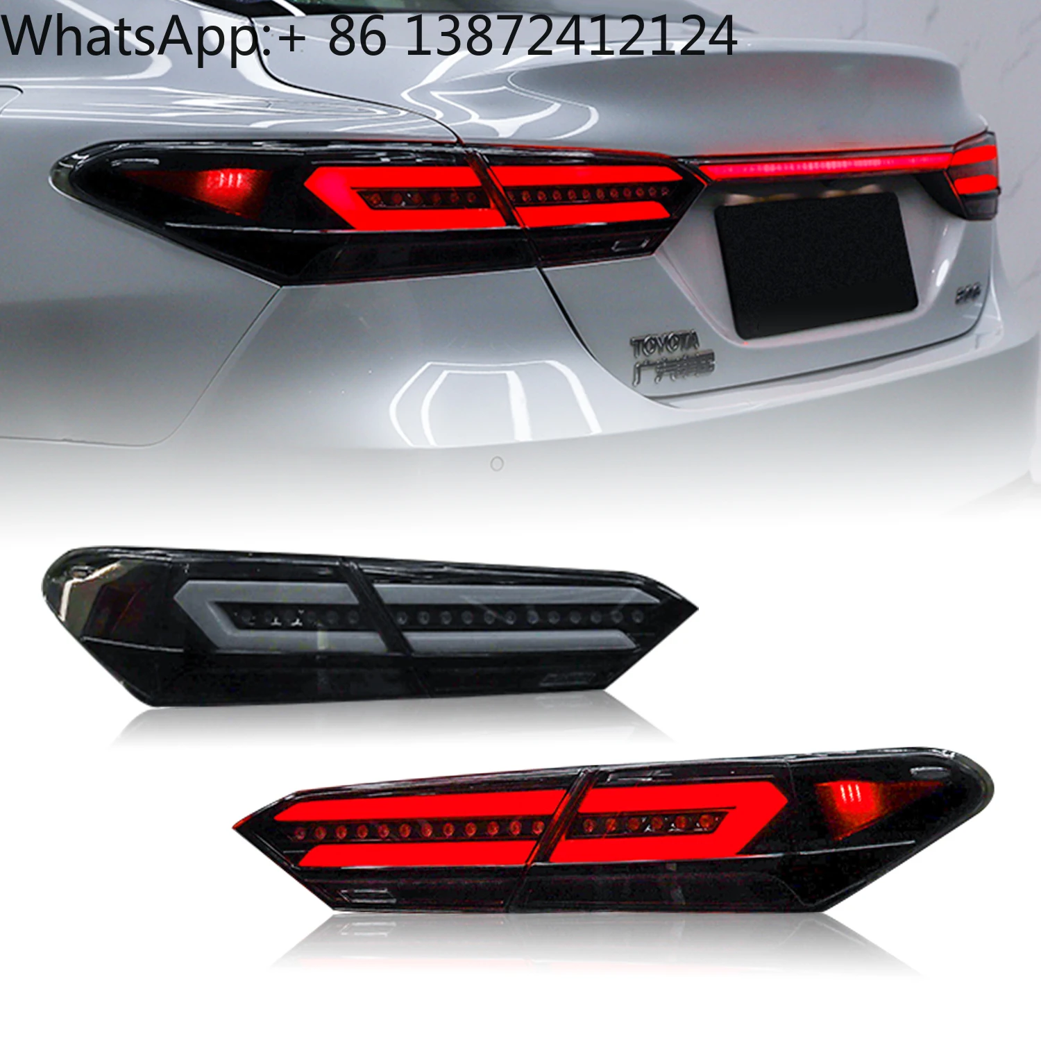 

HCMOTIONZ Start up Animation Car Back Lights Automotive Accessories 2018-2021 LED Tail Lights for Toyota Camry