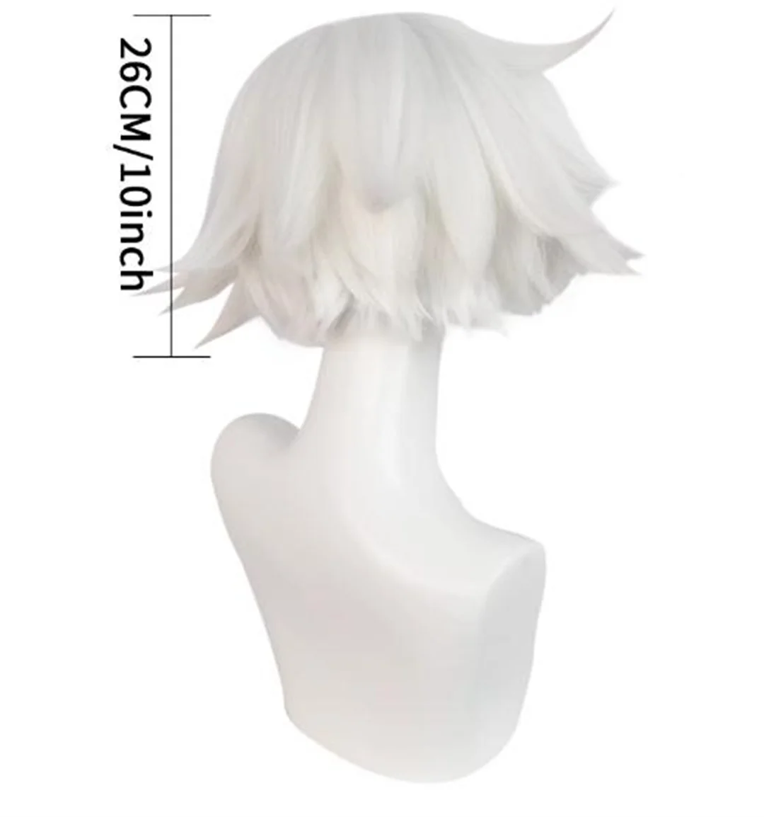 Hotel Cosplay Angel Dust Wig, White Styling Short Hair Halloween Anime Party Wig view 5