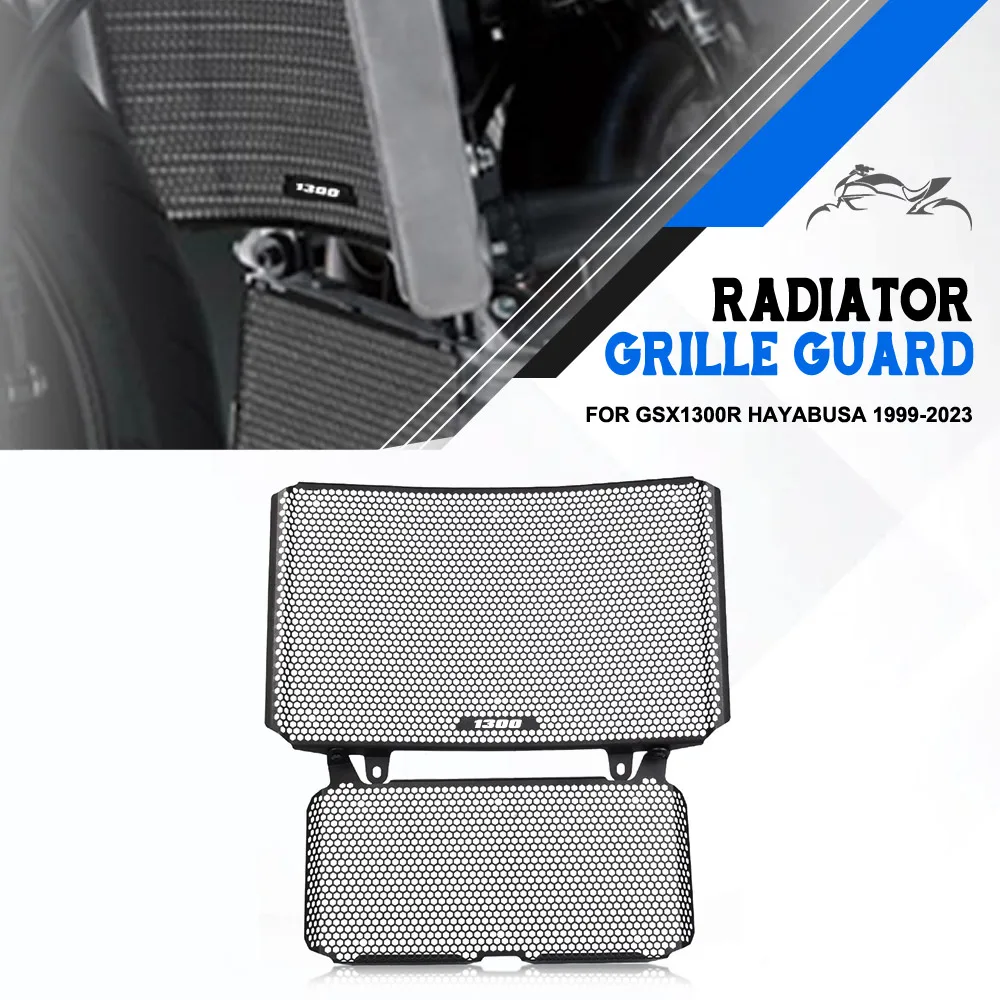 GSX 1300R For Suzuki GSX1300R Hayabusa 1999-2023 Motorcycle Radiator Guard Grill Cover Protector Water Tank And Oil Cooler Guard