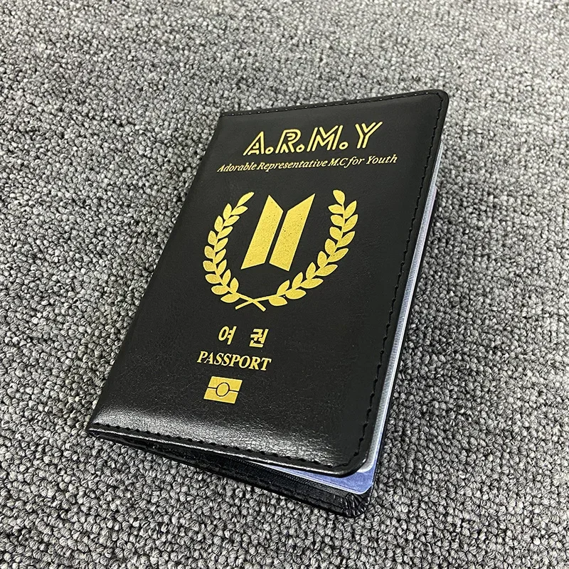 Funda de cuero PU para pasaporte, protector para documentos, tarjeta de identificación, soporte para pasaporte de viaje, accesorio de viaje, funda